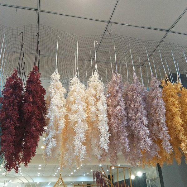 

decorative flowers & wreaths 10pcs 106cm simulation plastic mini grass plant wall decoration home wedding background artificial green hangin