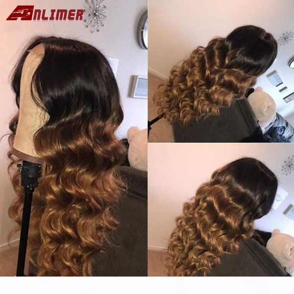 

1b 27 honey blonde lace front human hair wigs 150% glueless brazilian body wave remy ombre 13x4 lace front wig pre plucked, Black
