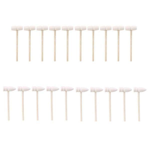 

hand tools 10 pcs wooden hammers toys for chocolate breakable heart mini hammer mallet 23gb