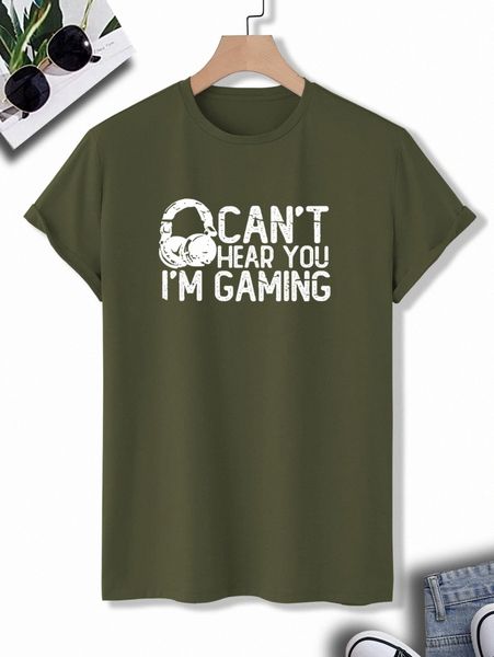 

men slogan graphic tee p5p6#, White;black