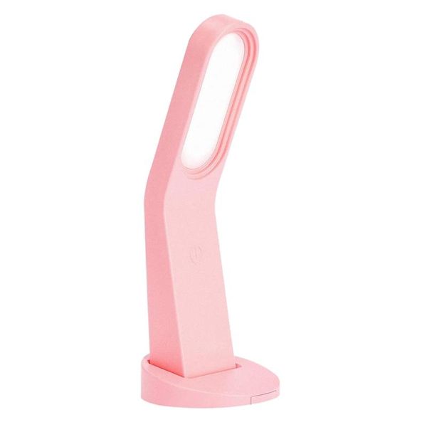 

led portable table lamp multifunctional reading lamp, usb rechargeable desk light with holder wall light for bedroom