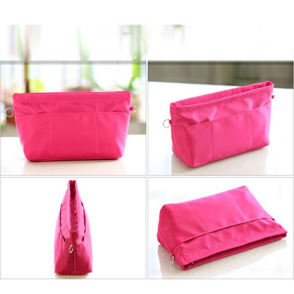 

duffel bags arrival women portable nylon travel storage bag organizer cosmetic 2021 fashion black / gray rose red
