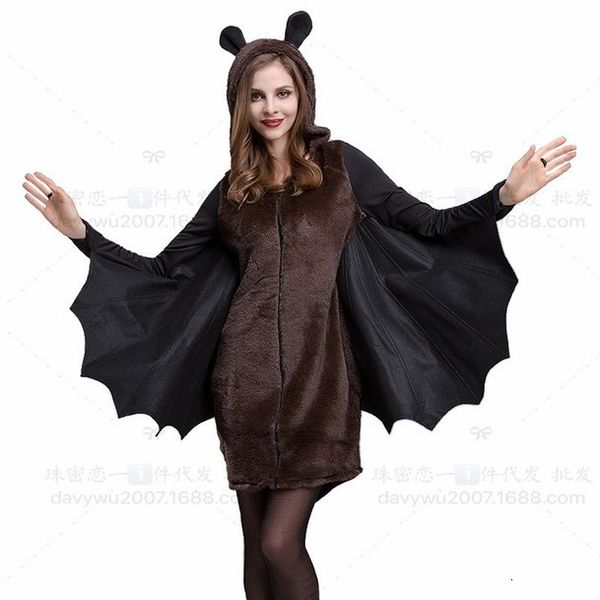 

zhu mi loves halloween costumes, animal hairy bat costumes, film and television program shooting costumes_rw, Black;red