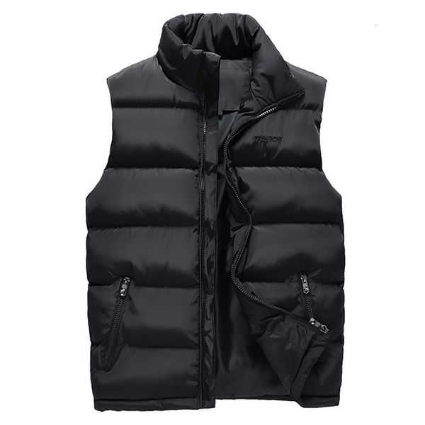 

2021 new fashion vests 6xl solid slim fit sleeveless jackets male casual winter waistcoat men brand outerwears 4sfy, Black;white