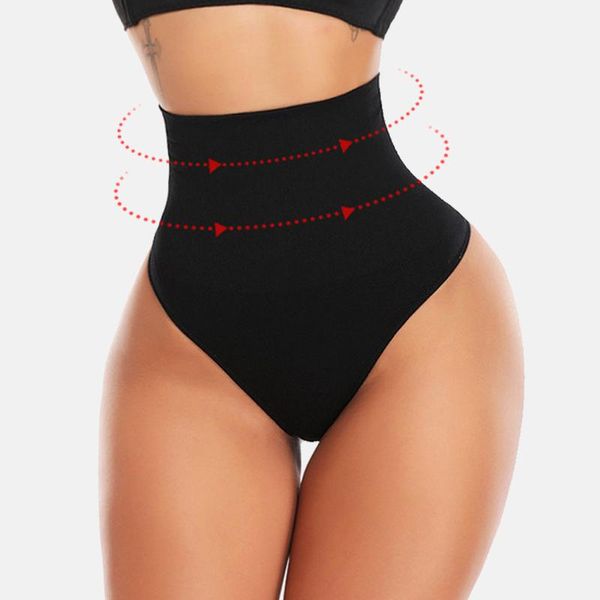 Modeladores Sexy Tanga Calcinha Cintura Alta G String Roupa Interior Feminina Lenceria BuLifter Calcinha Curto S Plus Size Shapewear Spanx