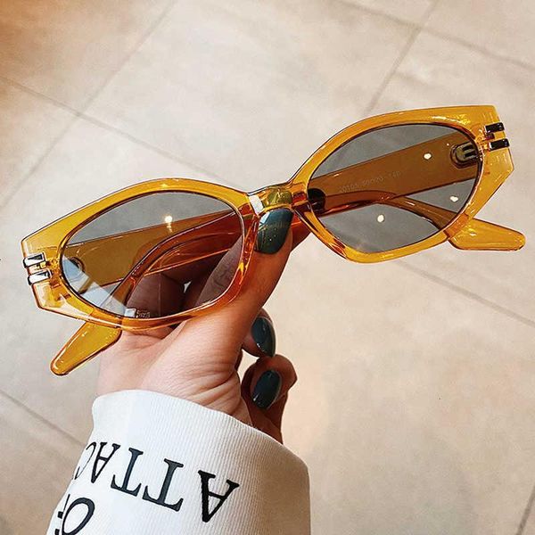 

sunglasses vintage irregular small square gradient for women 2021 luxury mark uv400 riding men retro hip hop shadow, White;black