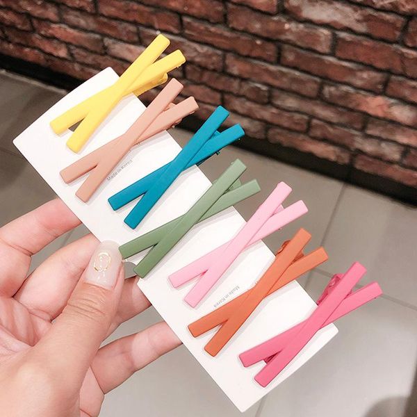 

hair accessories crab clips for girls handmade hairpin plaid women chain rainbow colorful solid bandeau femme pour cheveux