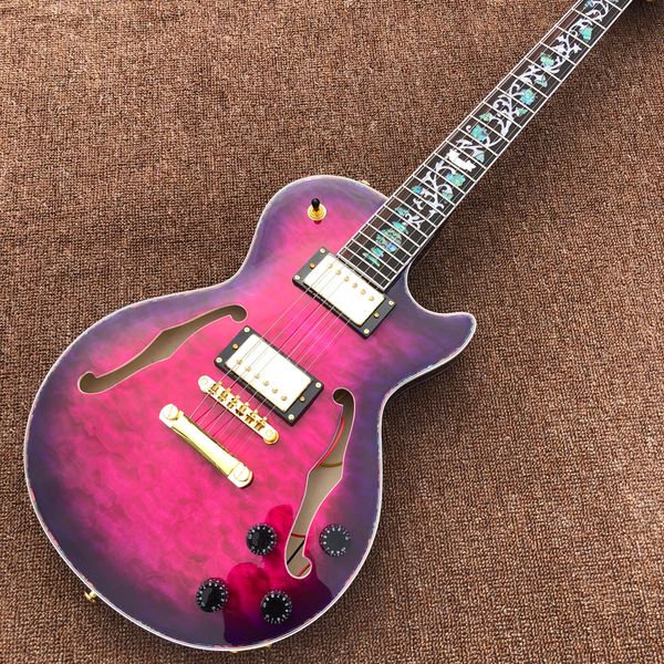 

electric guitar burst color quilte maple,gold hardware,rosewood fingerboard