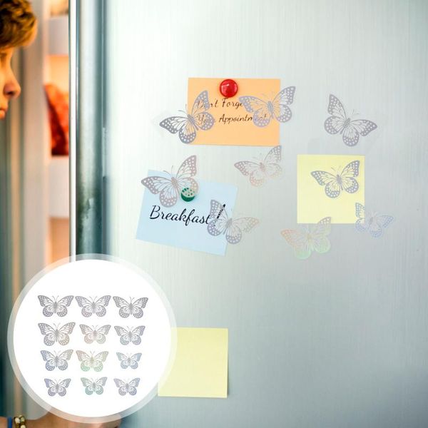 

fridge magnets 48pcs hollow-out wall stickers 3d butterflies decals removable decor