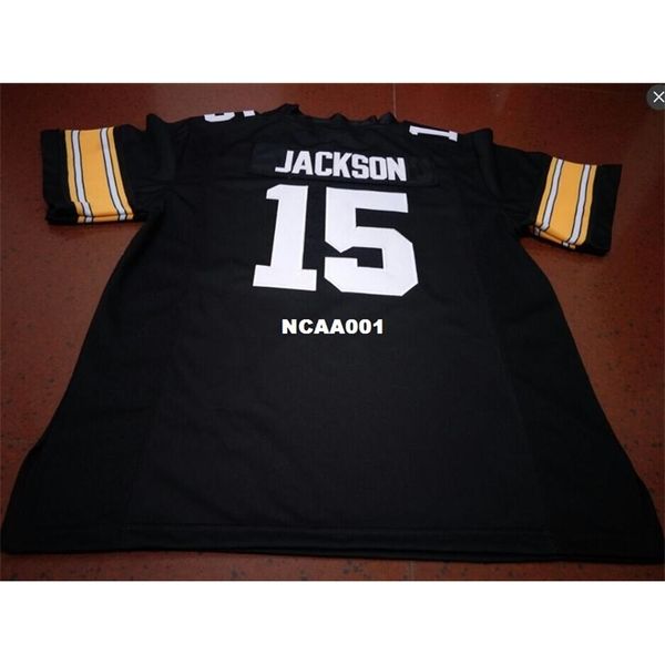 

001 #15 joshua jackson iowa hawkeyes alumni college jersey s-4xlor custom any name or number jersey, Black