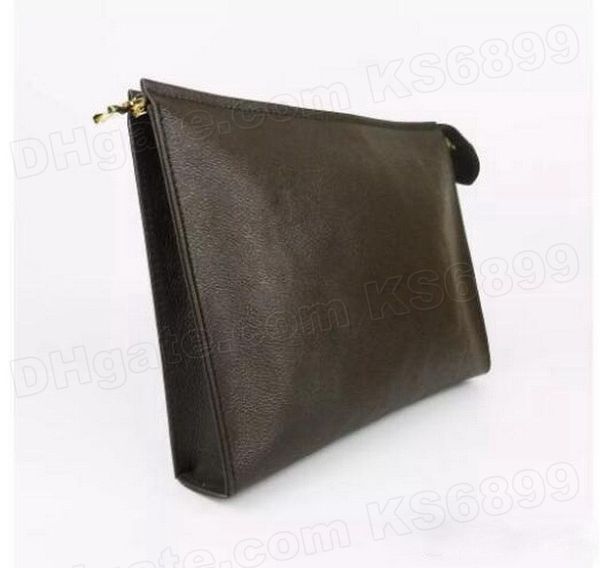 

make up toiletry pouch 26cm protective makeup clutch women leather waterproof cosmetic bags for men women with dust bag