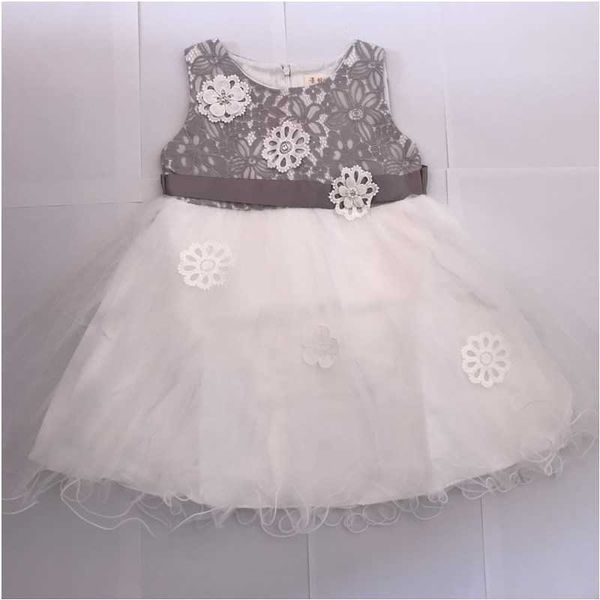 

girls dress girl clothing bow flowers sleeveless ball gown 5-10 years formal party es princess 210615, Red;yellow