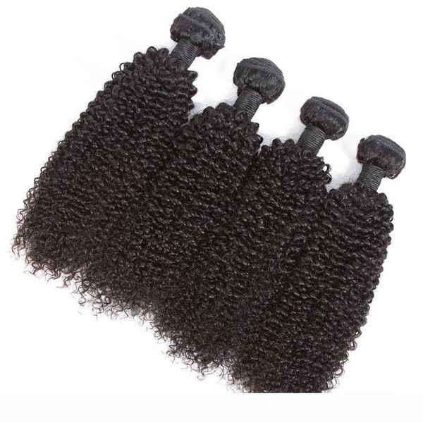 

brazilian kinky curly human hair bundles non remy human hair weave kinky curly bundles natural color hair extensions 8-28 inch, Black