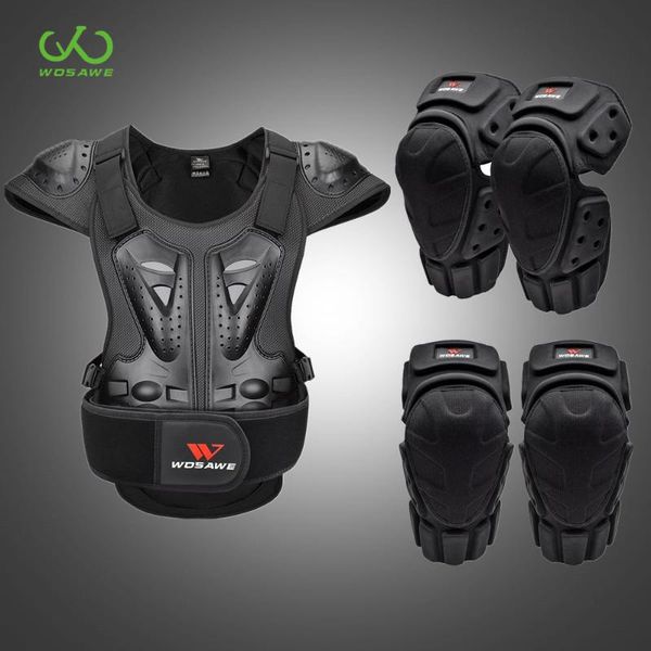 

wosawe motorcycle armor jacket elbow knee pads set full body protection suit snowboard motocross protector adult
