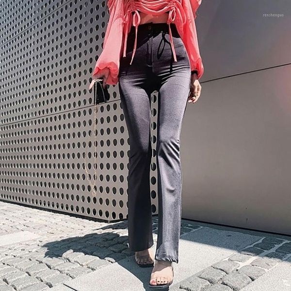 

fashion chic casual pants winter velvet thick straight wide leg womens trousers autumn women high waist plus size loose women's & capri, Black;white
