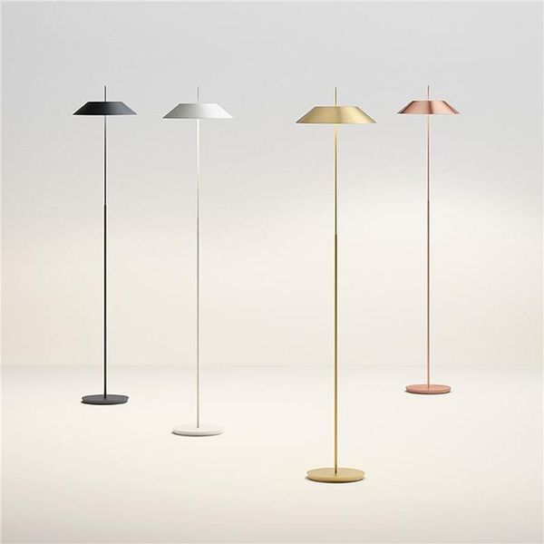

modern multi-color metal led floor lights lamp home living room dining room with bell shade reading lighting fa021