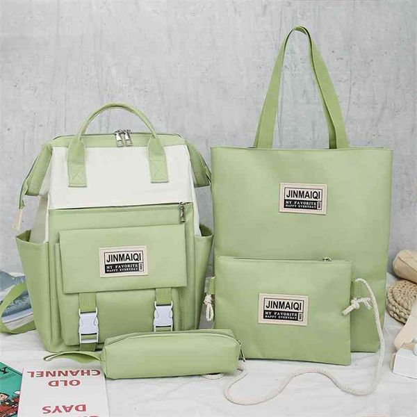 

4 in 1 diaper bag backpack multifunction travel back pack maternity baby changing bags large capacity waterproof fashion 210922