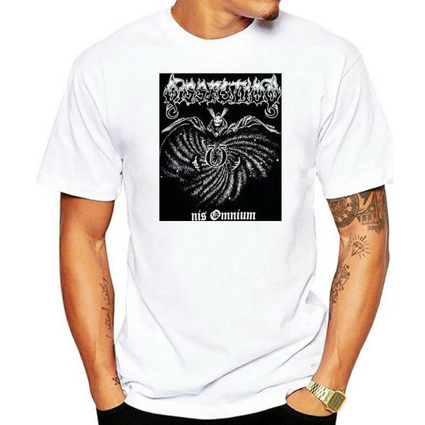 

men's t-shirts dissection finis omnium official black death metal t shirt summer short sleeves cotton t-shirt fashion, White;black