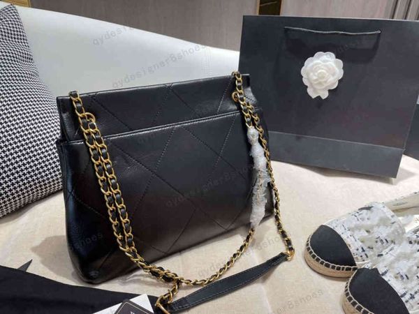 

crossbody flap bag large capacity first layer cowhide size 30*26 with box