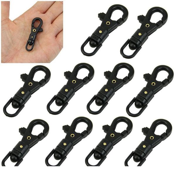 

black mini rotatable buckle hang quickdraw key chain outdoor survival carabiner edc tool outdoor tool jlletp