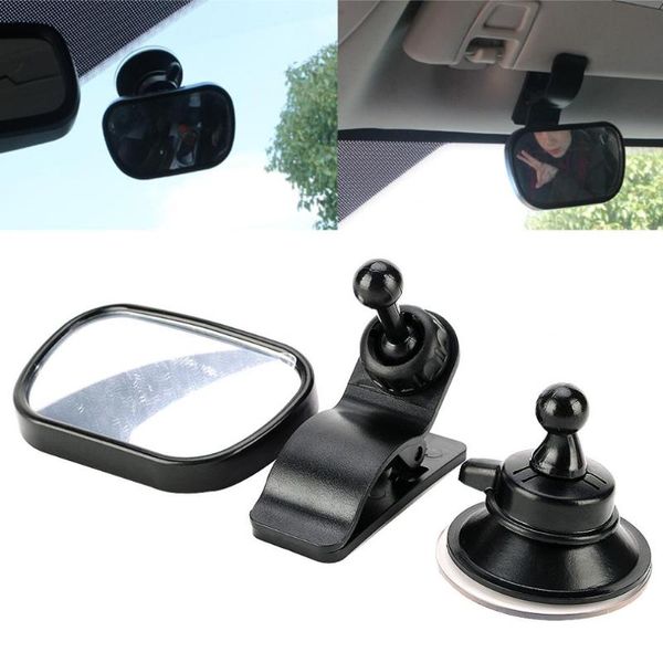 Outros acessórios de interiores Mini carro Baby Rear Reflor Mirror Segurança Easy Visualizador Auxiliar dentro de retrovisor com clipe de sucker para carros