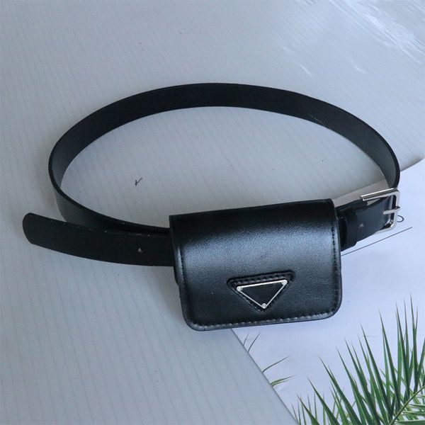 

brand womens belt triangle designer belts accessory bag girdle key case waistband lady leather metal buckle luxury habbly, Black;brown