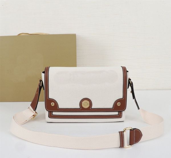 

2021new brand-name canvas shoulder bag the first layer of real leather chain baguette double belt lady letter buckle