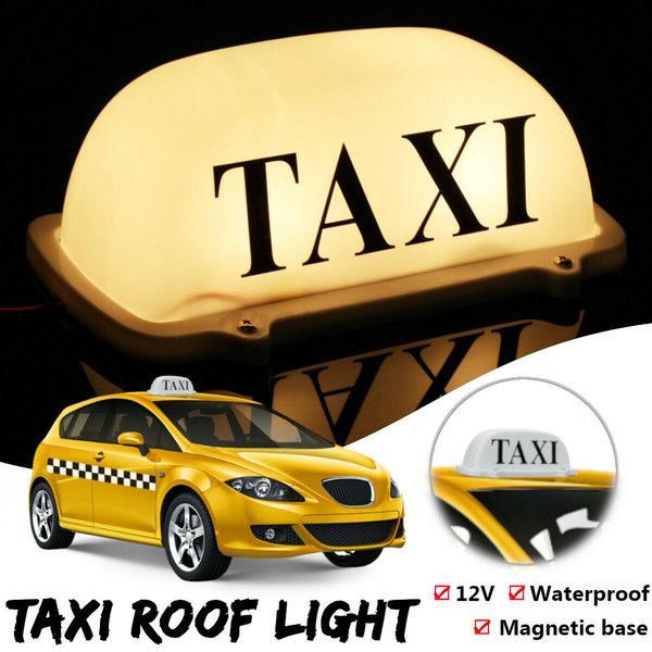 

dc 12v light magnetic base waterproof taxi roof car cab led sign lamp for taxi driver sale