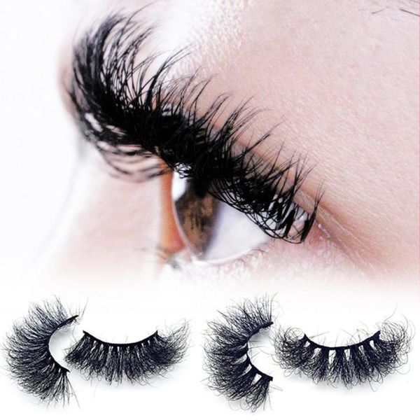 

false eyelashes 1 pair fashion eyelash ultra long black super fluffy mink wispy dramatic volume messy lash for party