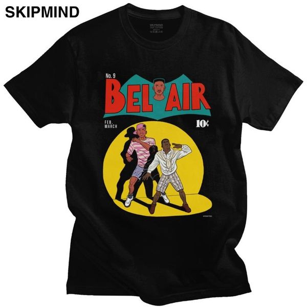 

men's t-shirts humor the fresh prince of bel air t shirt men short sleeve 90s sitcom comedy tv t-shirt pure cotton graphic tee fan merc, White;black