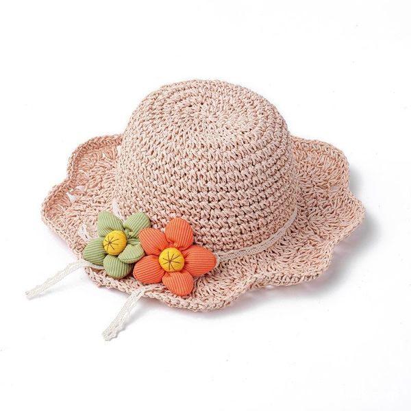 

wide brim hats children's beach sun hat, seaside sunscreen big brimmed straw princess cute casual hat, Blue;gray