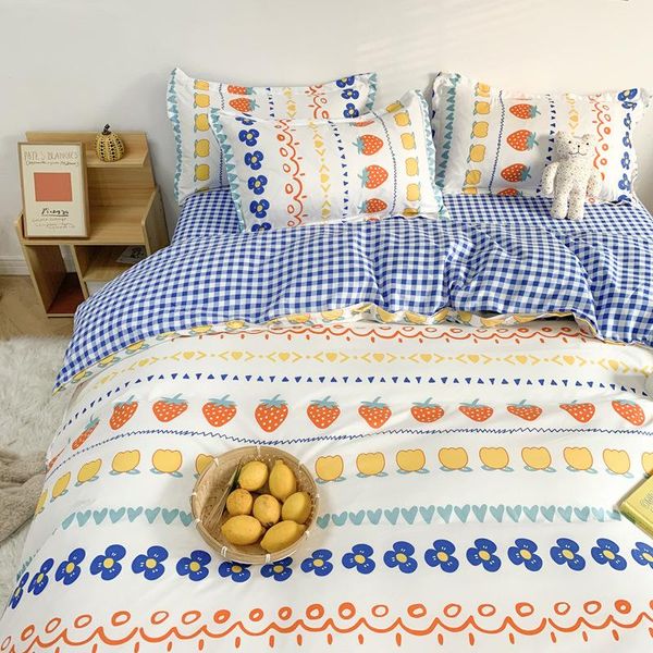 

bedding sets 3/4pcs set aloe cotton  twin little flower pattern breathable comfort nordic style home textile oceania