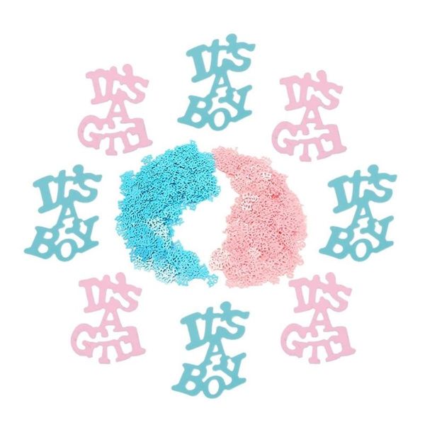 

party decoration 15g/bags it's a girl / boy confetti for gender reveal supplies pink sprinkles baby shower