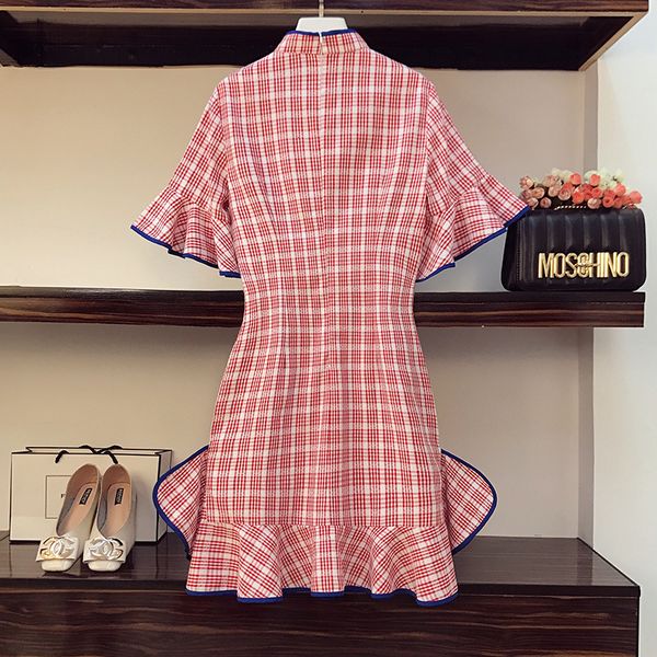 

great plus size 4xl chess 2021 sunmer vintage woman cloth 90s elegant chinese style up bodycon party line a dress wrap ob5w, Black;gray