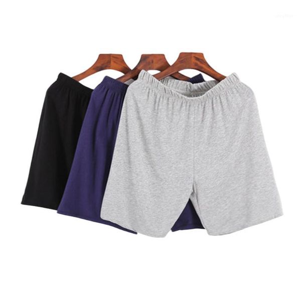 

men's sleepwear summer thin cotton mens sleep bottoms casual comfortable boxer shorts underwear soft male loose home pajama tracksuit, Black;brown