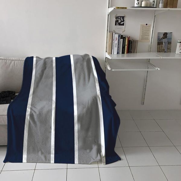 

blankets stripes blue home blanket bedroom living room sofa lounge el travel portable soft