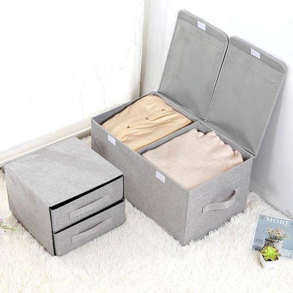

storage drawers 2 layer large capacity box bra underwear sock tie organizer foldable closet wardrobe drawer cotton divider tidy
