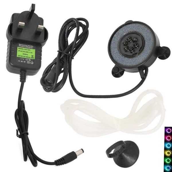 

aquariums lighting varmhus aquarium light submersible led lamps air bubble colorful decoration for fish tank lamp decor eu plug