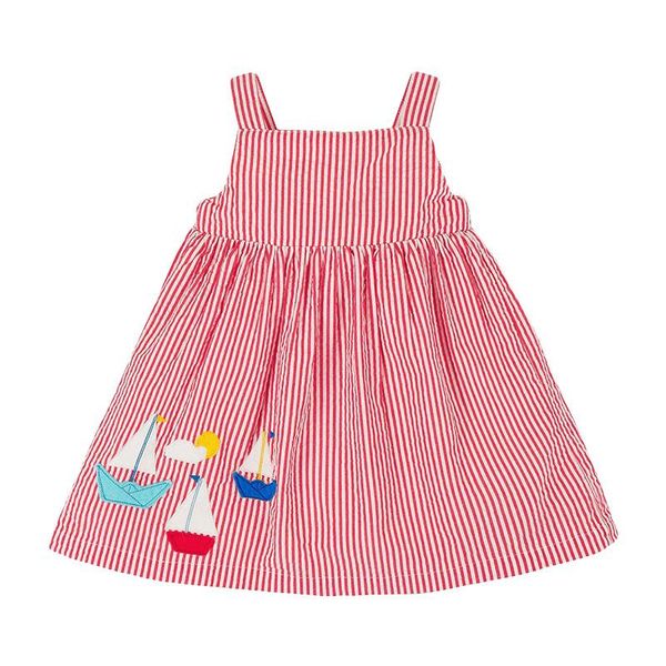 

girl's dresses little maven girls dress cartoon sleeveless for girl summer cotton vestidos cute kids clothes, Red;yellow