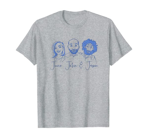 

june, john, and jason how did this get made t-shirt, White;black