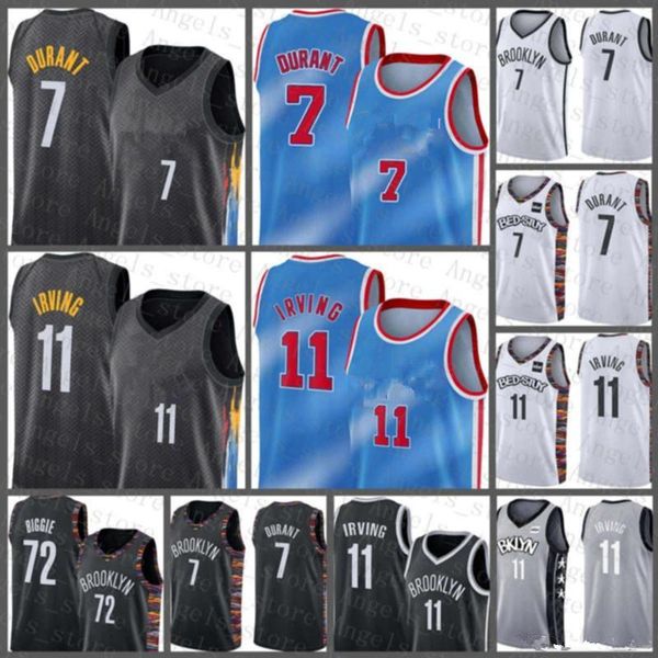 

2021 basketball jersey kevin 7 durant 11 irving mens kyrie city james 13 harden jerseys s-xxl, Black;red