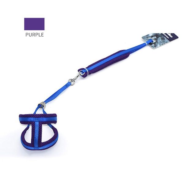 

dog collars & leashes lead leash chest strap rope harness breathable soft adjustable for outdoor sub sale