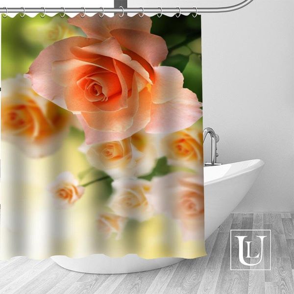 

shower curtains custom beautiful roses curtain fabric modern bathroom bath decor polyester cloth waterproof
