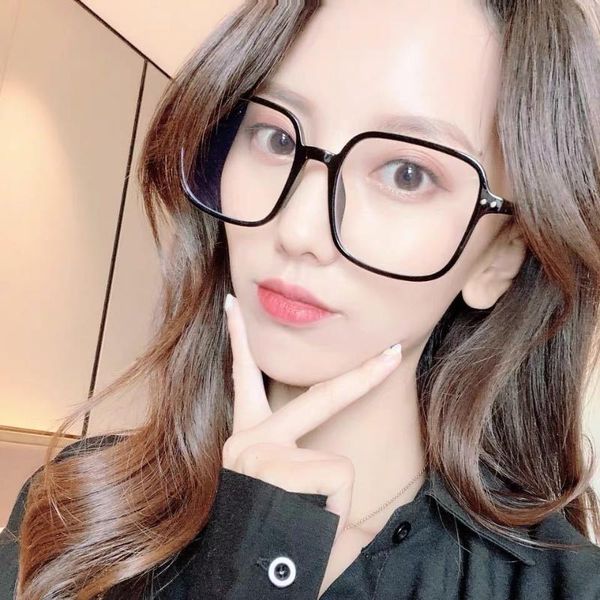 

fashion sunglasses frames 3341 retro transparent men eyewear trend computer optical women eyeglasses myopia universal eye glasses frame, Black