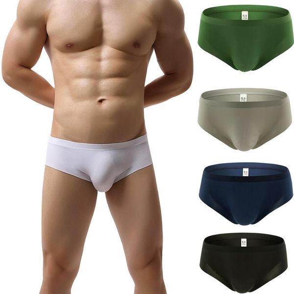 

salecomfortable men's on fashion splitting soft knickers shorts underwear gay boxers #905, Black;white