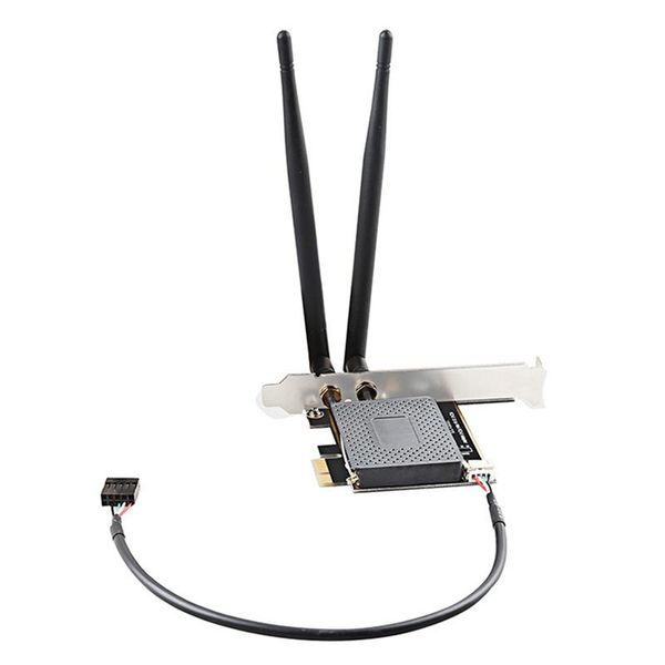 

mini pci-e to pcie dual antenna adapter card lapwireless network adapter card