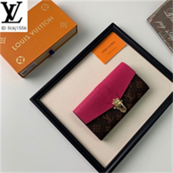 

red wallets brand men leather designer flower rose luxury lining wallet un2h real n64449 long chain all-match compact purse old clutches eve, Red;black