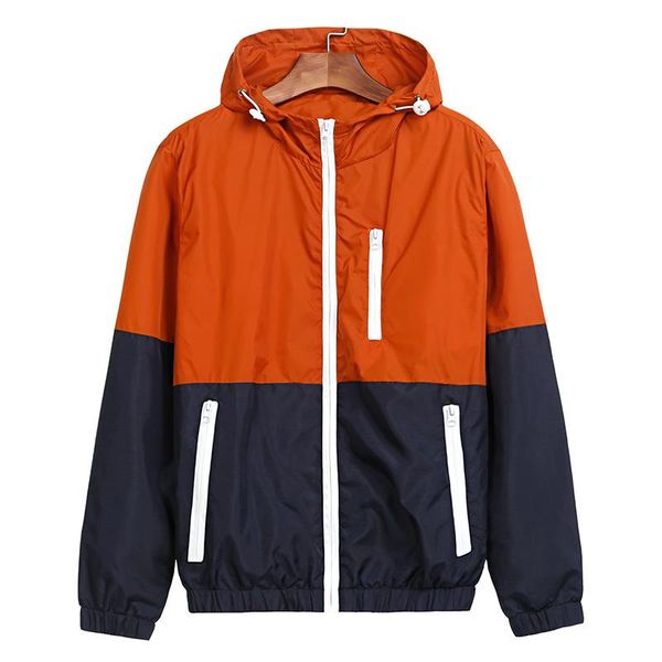 

jacket men windbreaker 2021 autumn fashion jacket men's hooded casual jackets male coat for men thin coat outwear jk101, Black;brown