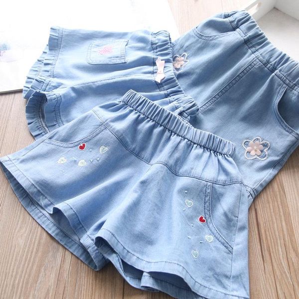 

shorts 2021 summer girls denim kids wear wholesale, Black