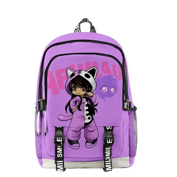 

backpack aphmau cartoon boys girls primary middle school students schoolbag oxford waterproof large capacity travel
